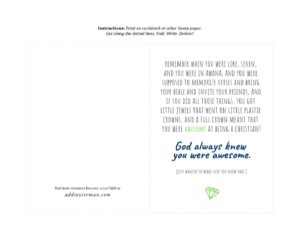 Awana Empathy Card – Addie Zierman